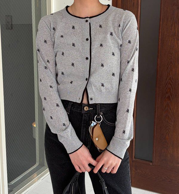  「モノグラムカーディガン」|カーディガン|