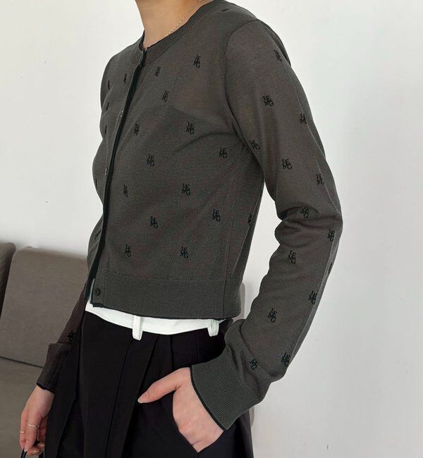  「モノグラムカーディガン」|カーディガン|