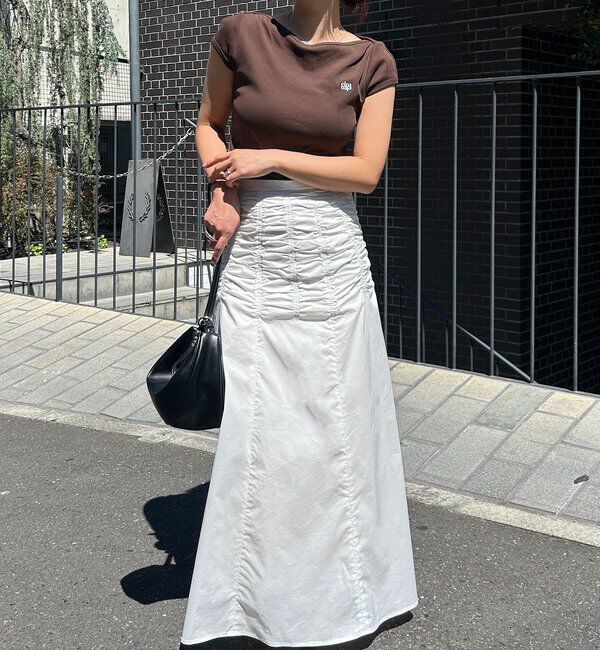  「ラインギャザースカート」|スカート|