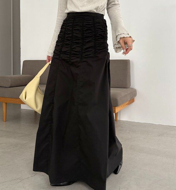  「ラインギャザースカート」|スカート|