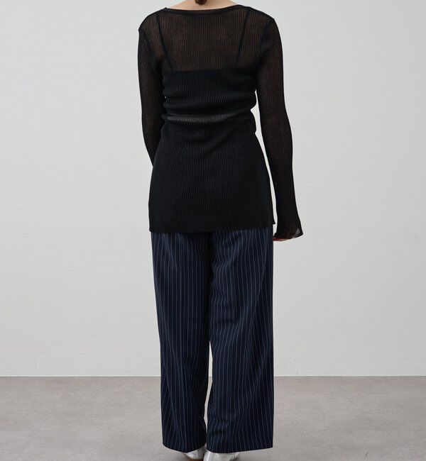  「ストライプウエストデザインパンツ」|チノ|