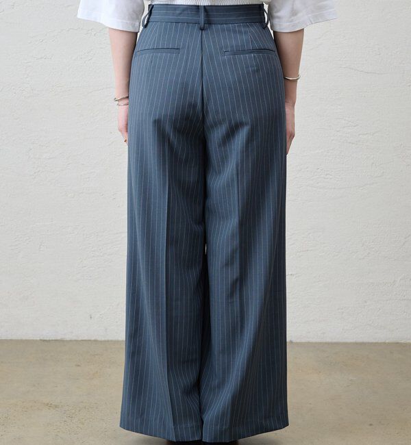 「ストライプウエストデザインパンツ」|チノ|