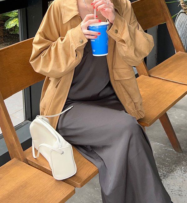  「フェイクスウェードブルゾン」|ブルゾン・スタジャン|