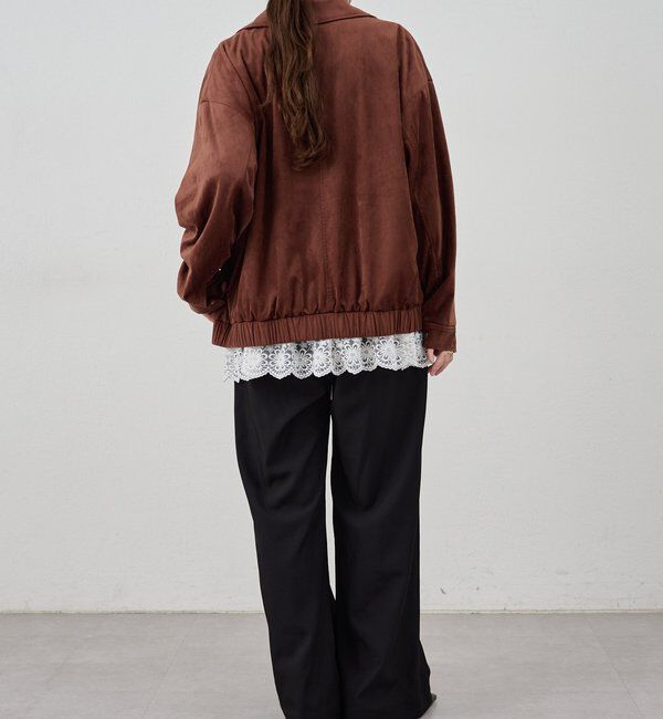  「フェイクスウェードブルゾン」|ブルゾン・スタジャン|