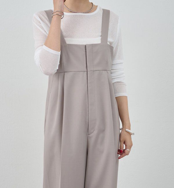  「ハイウエストサロペット」|オールインワン|