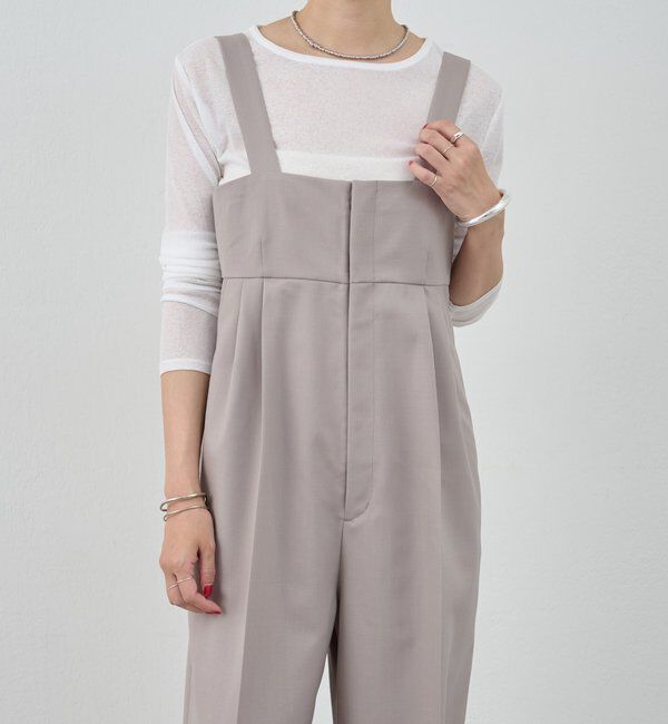  「ハイウエストサロペット」|オールインワン|