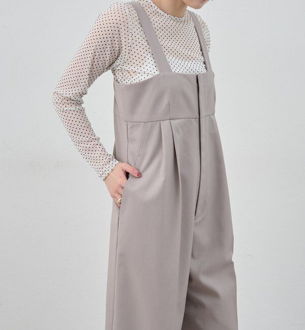  「ハイウエストサロペット」|オールインワン|