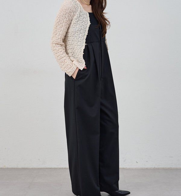  「ハイウエストサロペット」|オールインワン|