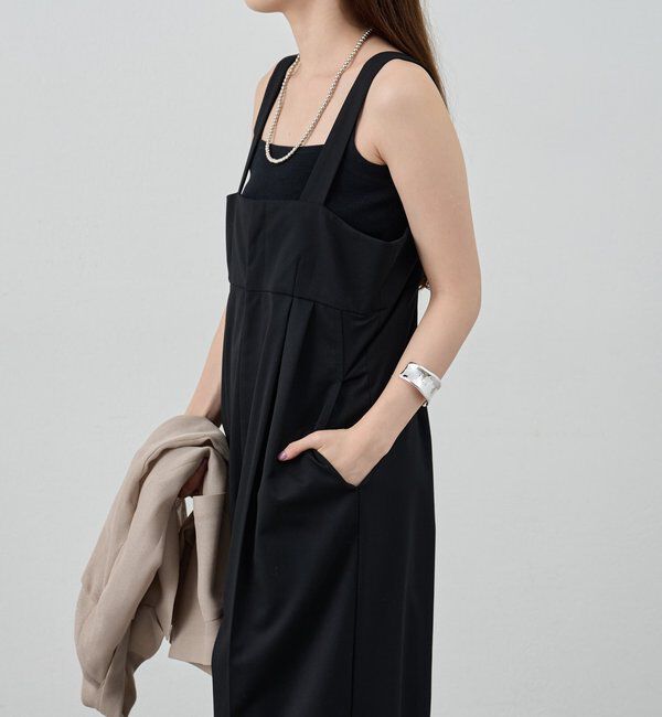  「ハイウエストサロペット」|オールインワン|