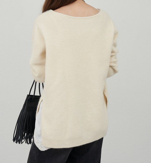  「ファーウールキーネックニット」|ニット・セーター|