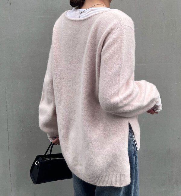  「ファーウールキーネックニット」|ニット・セーター|