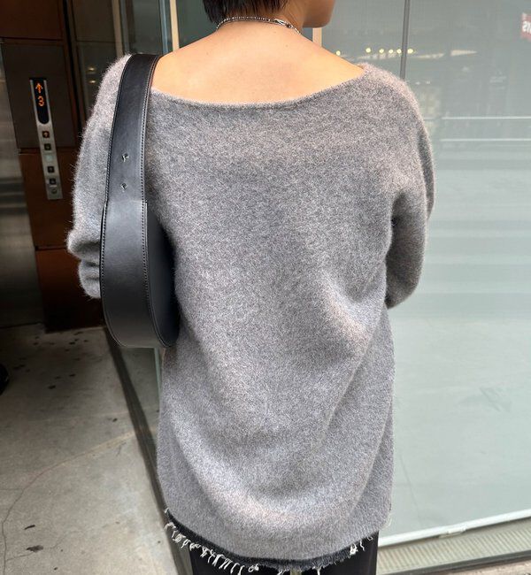  「ファーウールキーネックニット」|ニット・セーター|