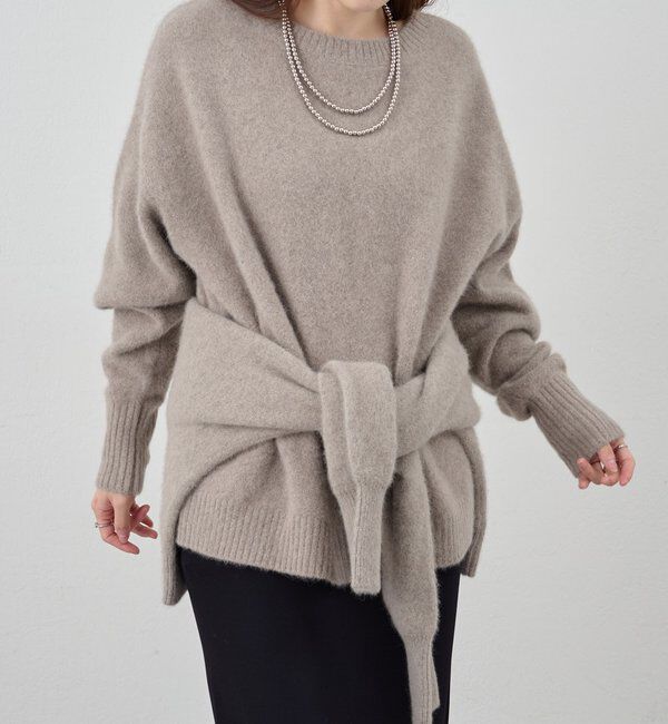  「ファーウールクルーネックニット」|ニット・セーター|