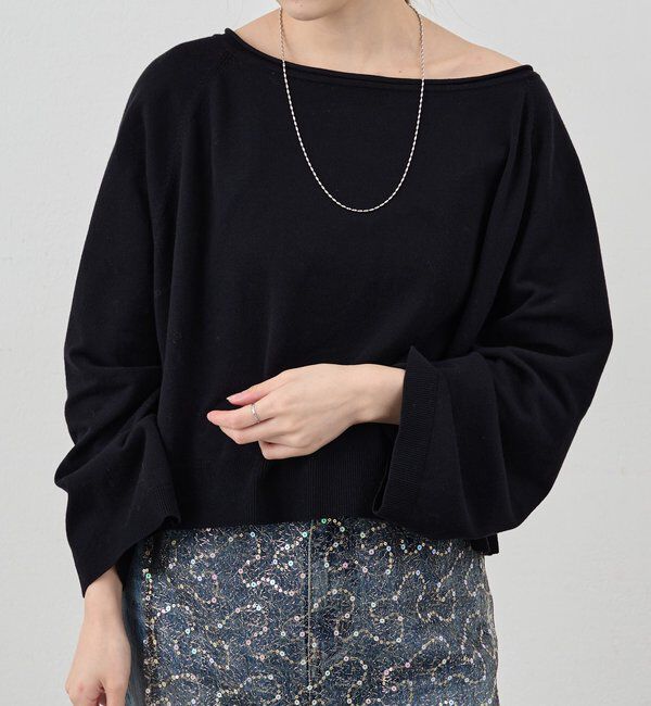  「クロップドルーズニット」|ニット・セーター|