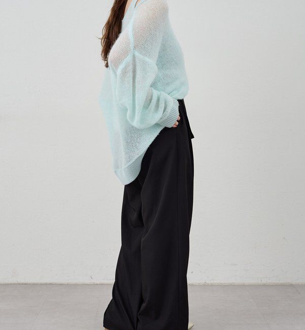  「レイヤードシアーニット」|ニット・セーター|