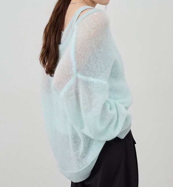  「レイヤードシアーニット」|ニット・セーター|