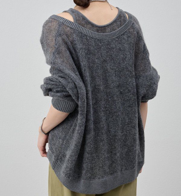  「レイヤードシアーニット」|ニット・セーター|