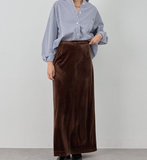  「ベロアタイトスカート」|スカート|