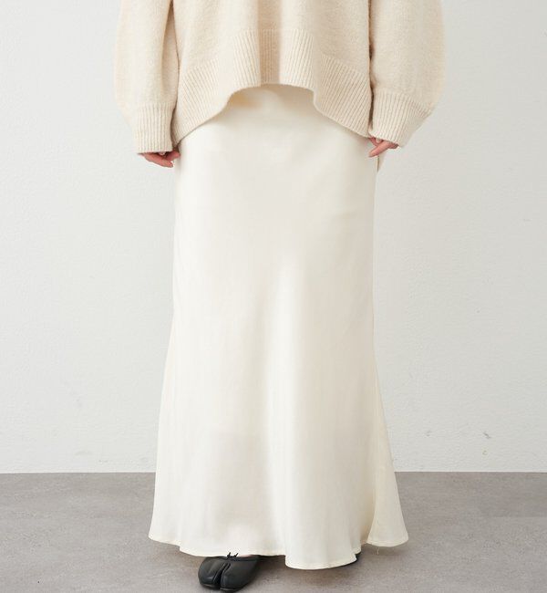  「ニュアンスマーメイドスカート」|スカート|オフホワイト