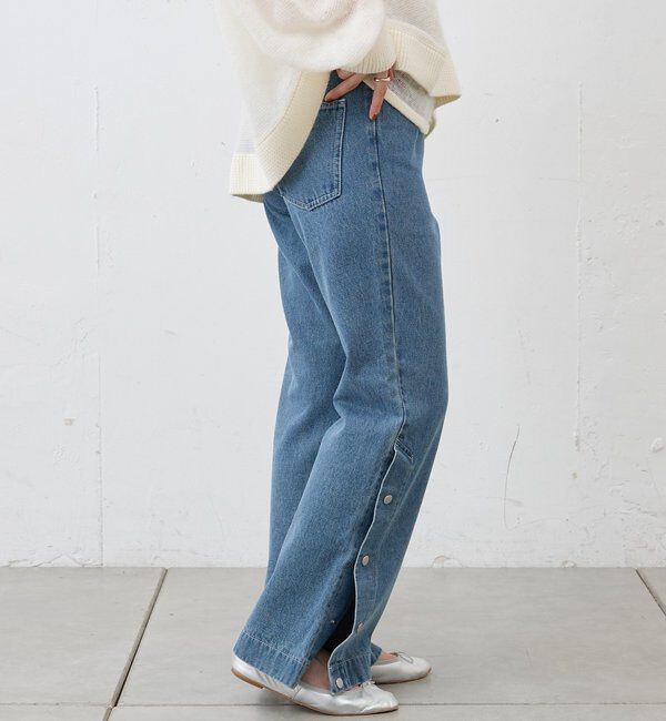  「サイドボタンデニム」|デニム|