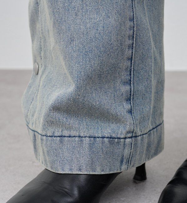  「サイドボタンデニム」|デニム|