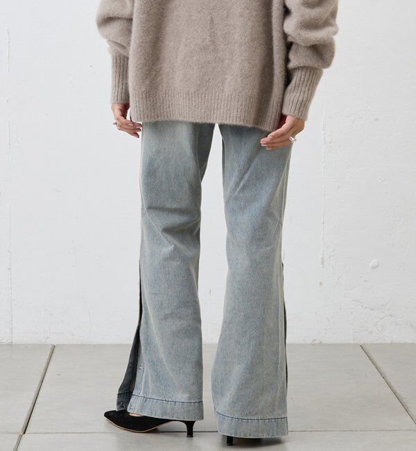  「サイドボタンデニム」|デニム|
