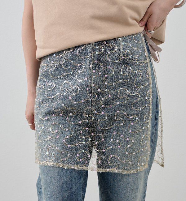  「スパンコールラップスカート」|スカート|