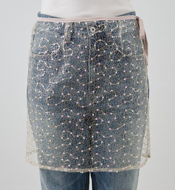  「スパンコールラップスカート」|スカート|