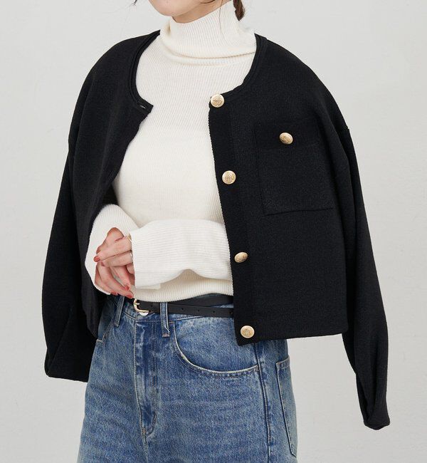  「ラメニットカーディガン」|カーディガン|