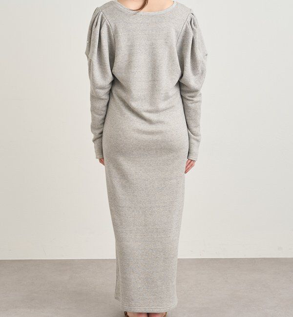  「パフスリーブスウェットワンピース」|ワンピース|