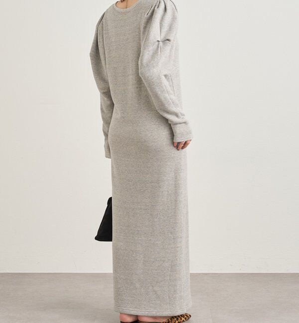  「パフスリーブスウェットワンピース」|ワンピース|