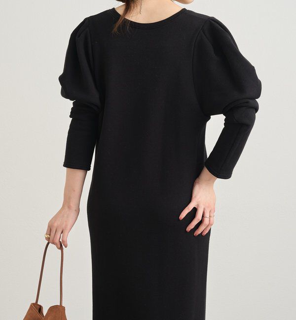  「パフスリーブスウェットワンピース」|ワンピース|