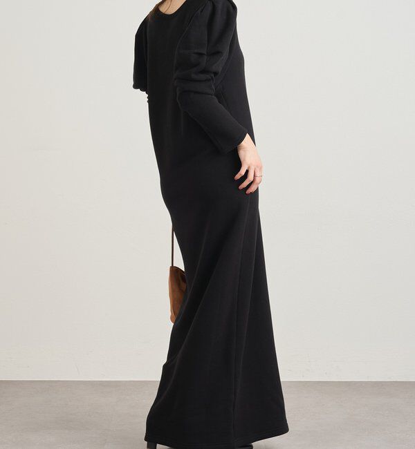  「パフスリーブスウェットワンピース」|ワンピース|