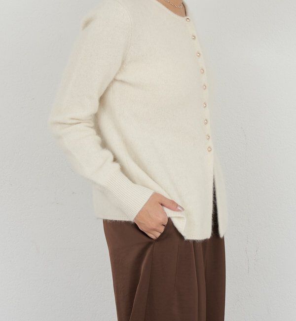  「ラクーンペプラムカーディガン」|カーディガン|