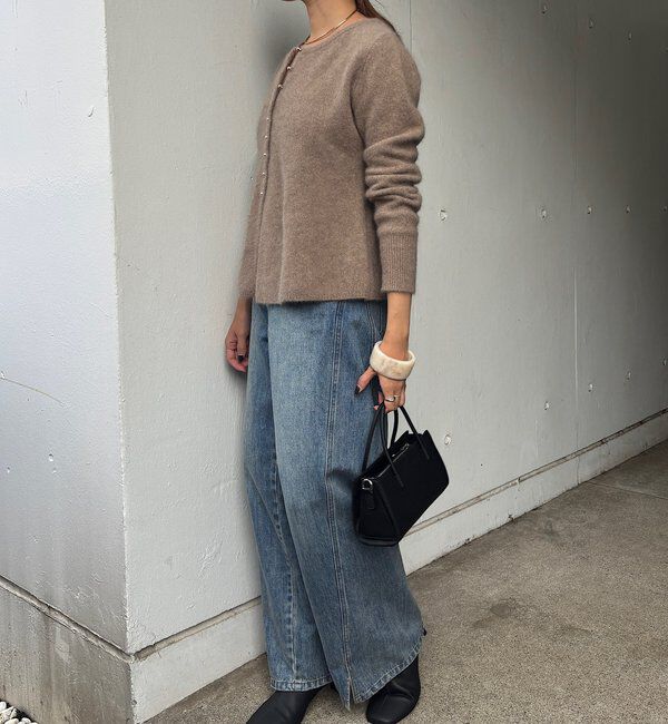  「ラクーンペプラムカーディガン」|カーディガン|