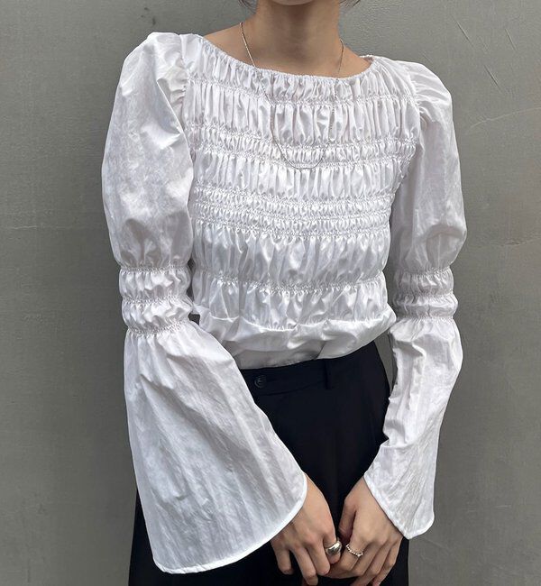  「シャーリングブラウス」|シャツ・ブラウス|