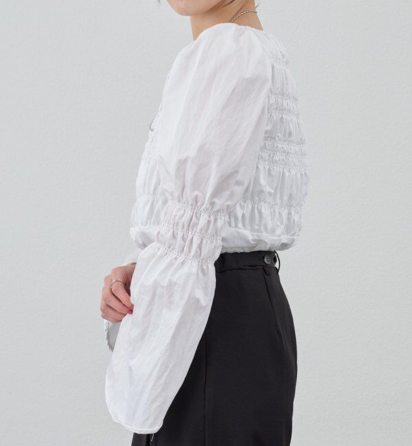  「シャーリングブラウス」|シャツ・ブラウス|