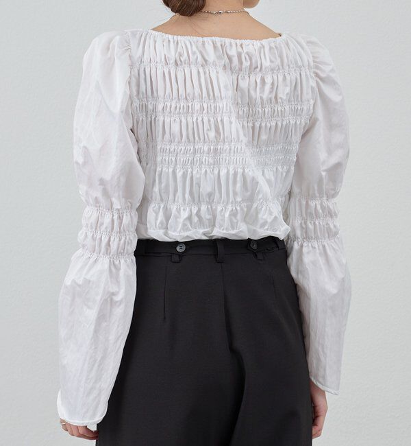 「シャーリングブラウス」|シャツ・ブラウス|