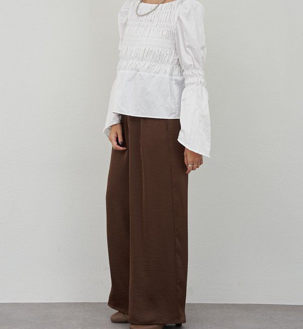  「シャーリングブラウス」|シャツ・ブラウス|