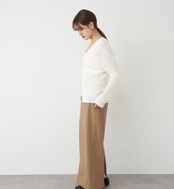  「レザーマキシスカート」|スカート|