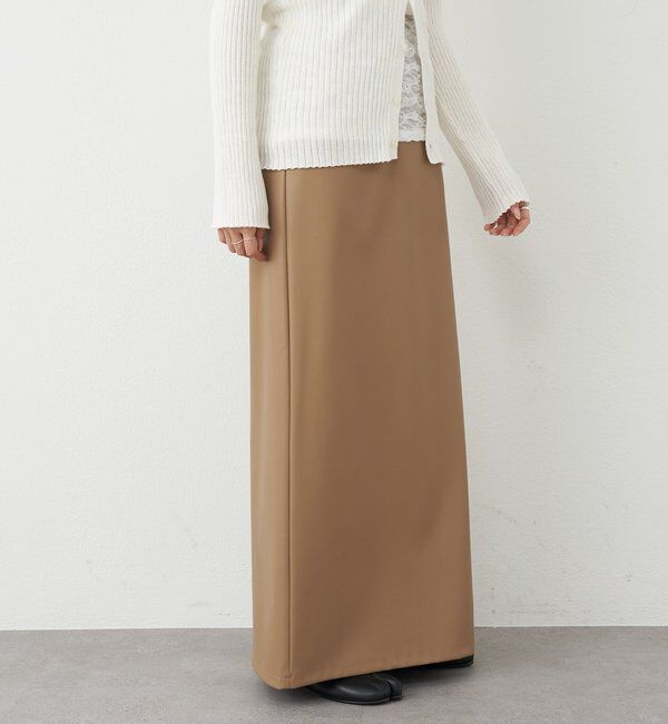  「レザーマキシスカート」|スカート|