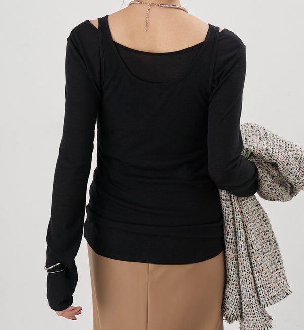  「ビスチェレイヤードカットソー」|Tシャツ・カットソー|