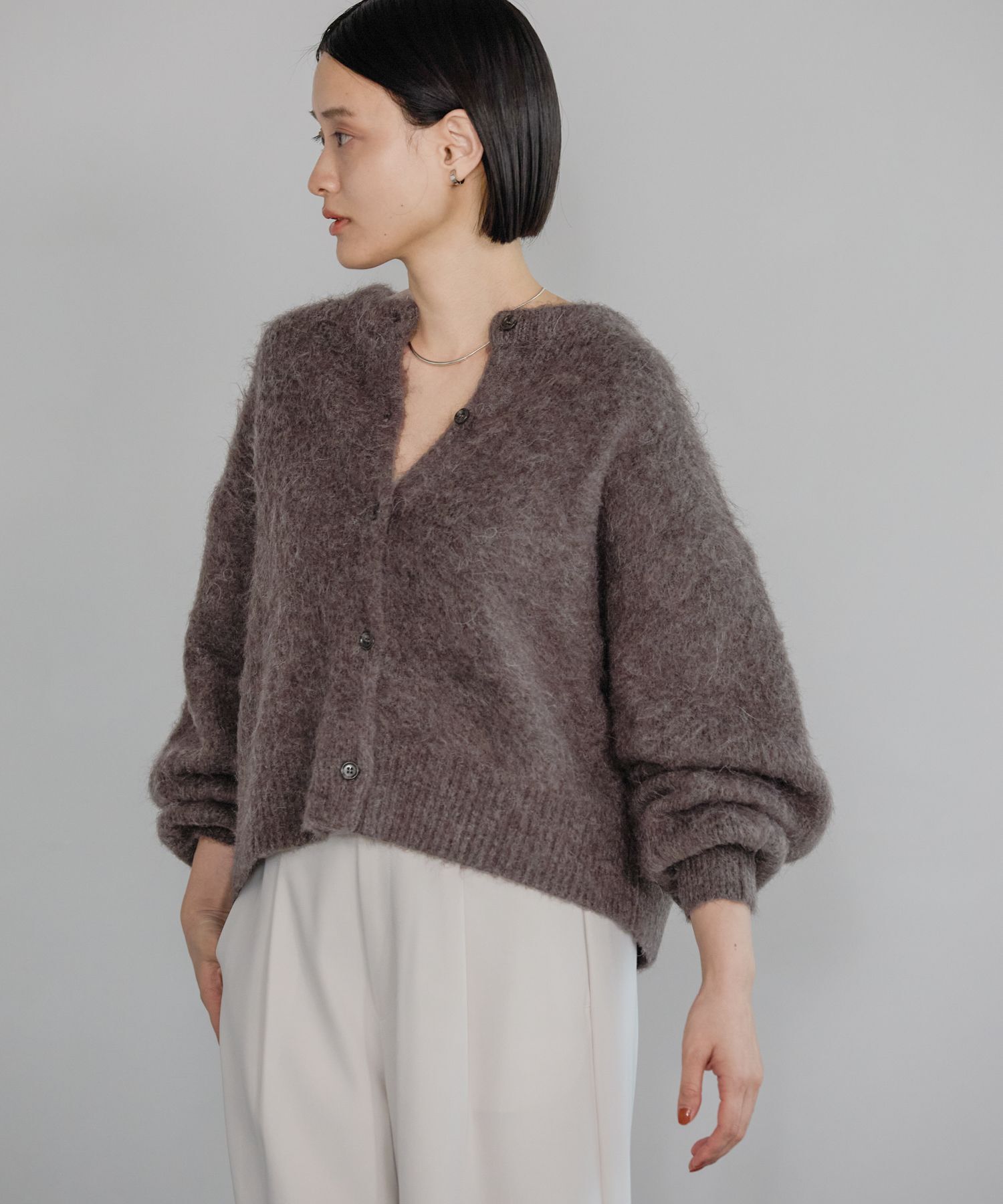 A part by 「5G2WAYクルーカーディガン」|ニット・セーター|ブラウン２