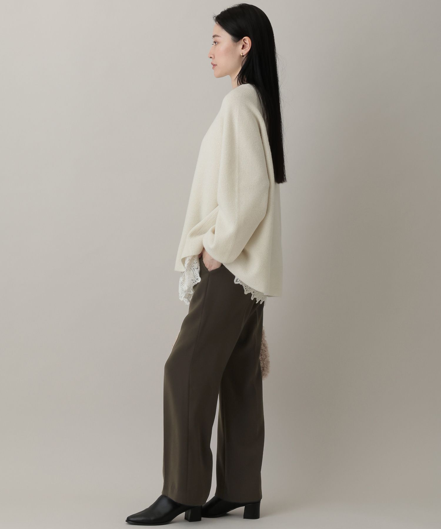 A part by 「サテンセミフレアパンツ」|スラックス|