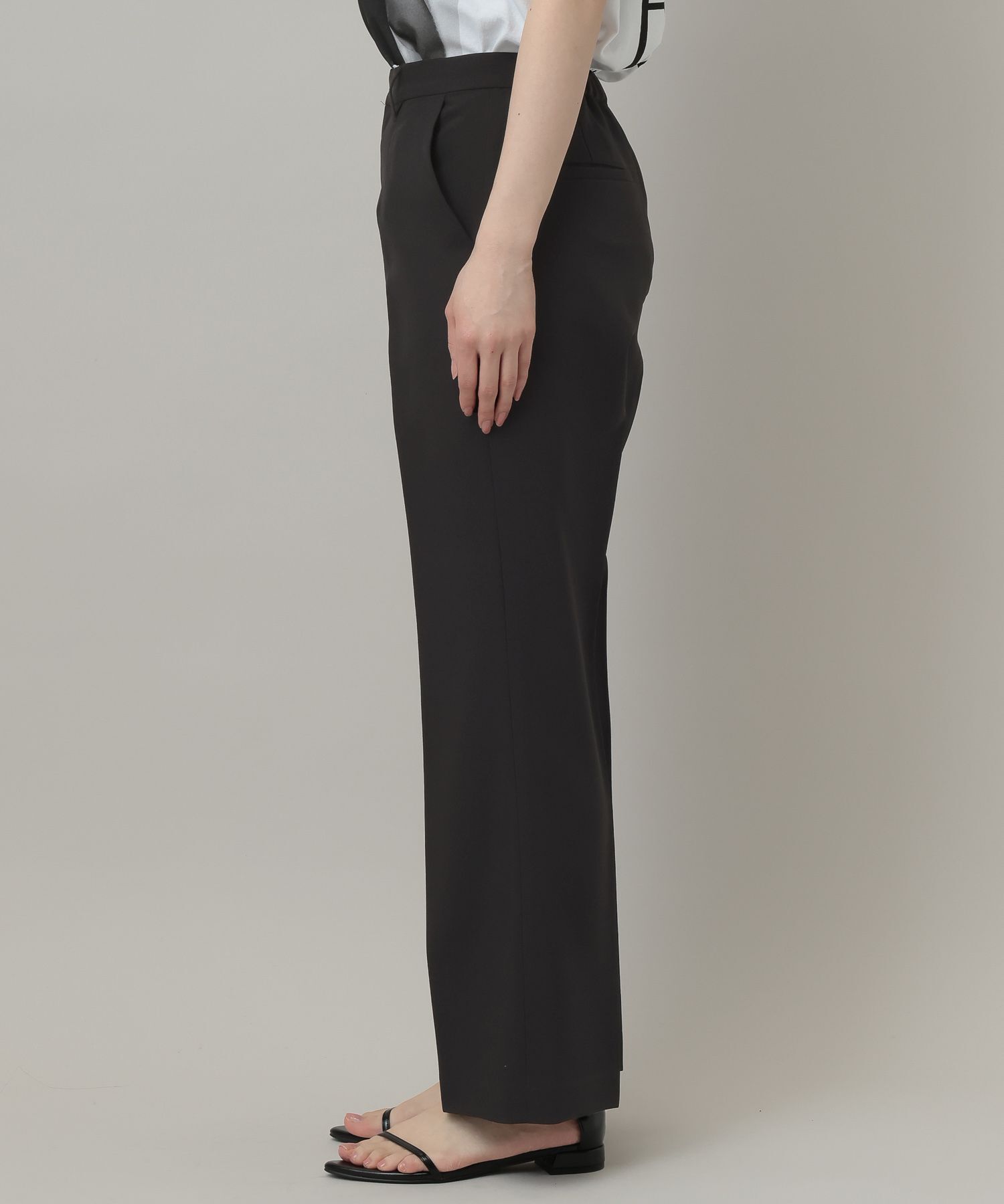 A part by 「シャンブレーセミフレアパンツ」|スラックス|