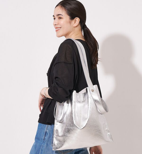 collex「【WEB限定】【BEAURE/ヴュレ】カウレザー 2WAY ハンドル トートバッ」|トートバッグ|