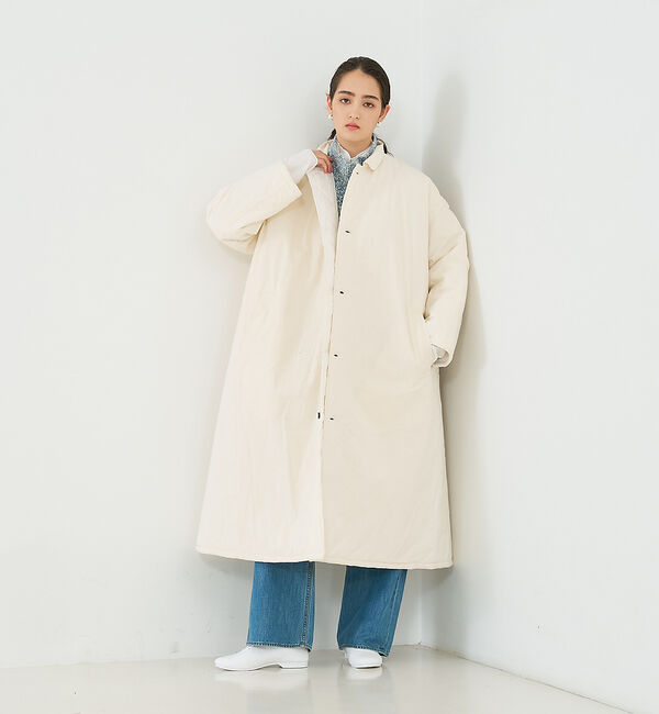 collex「【yarmo/ヤーモ】Quilting Lab Coat キルティングラボコート」|ステンカラーコート|