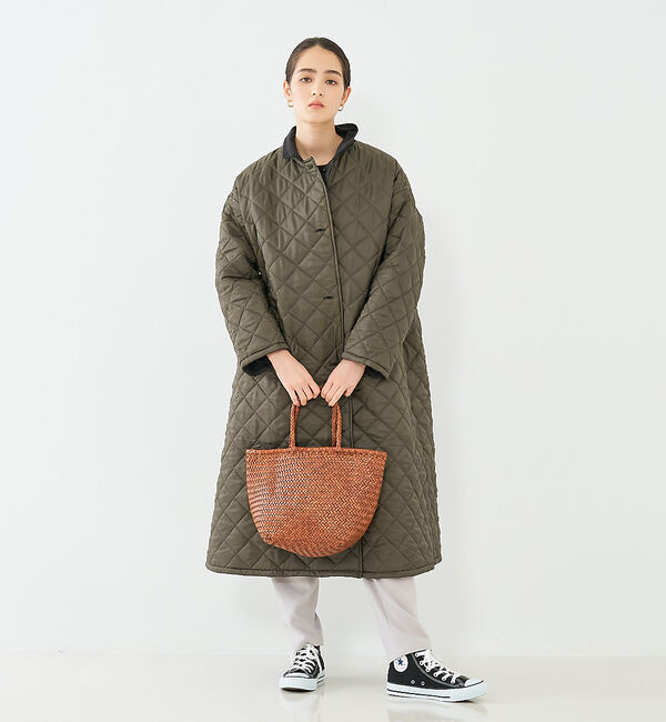 collex「【yarmo/ヤーモ】Quilting Lab Coat キルティングラボコート」|ステンカラーコート|
