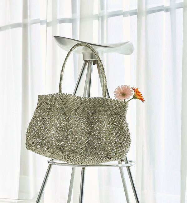 collex「【ANANS】 メタリック マクラメトートバッグ」|トートバッグ|