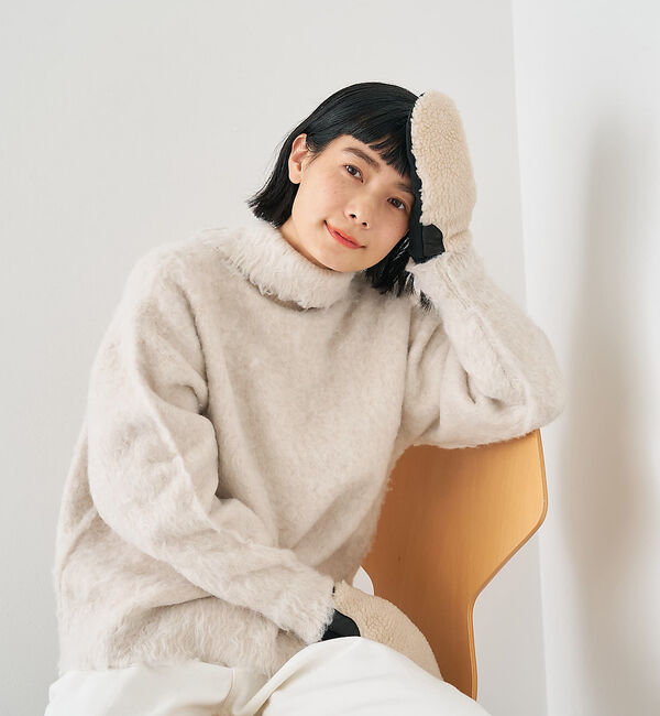 collex「【福田手袋】【タッチパネル対応】ボアミトングローブ」|手袋|